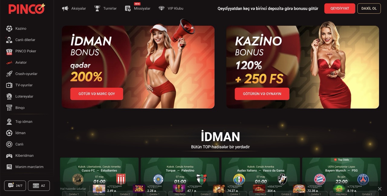 Pinco Kazino Azerbaycan