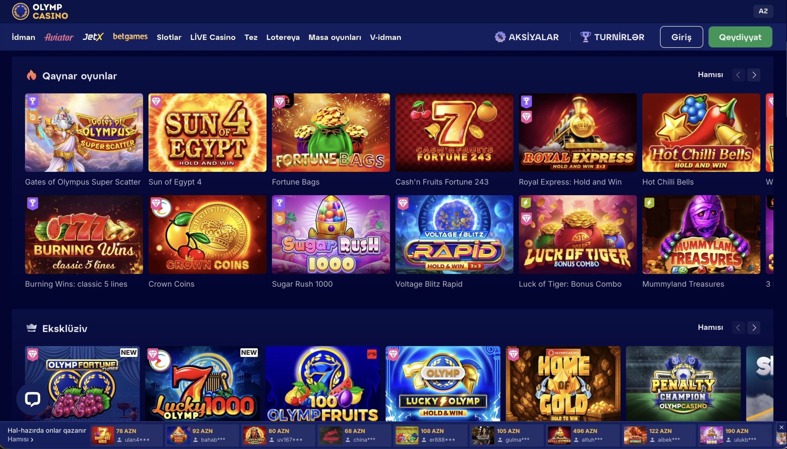 olymp casino slots