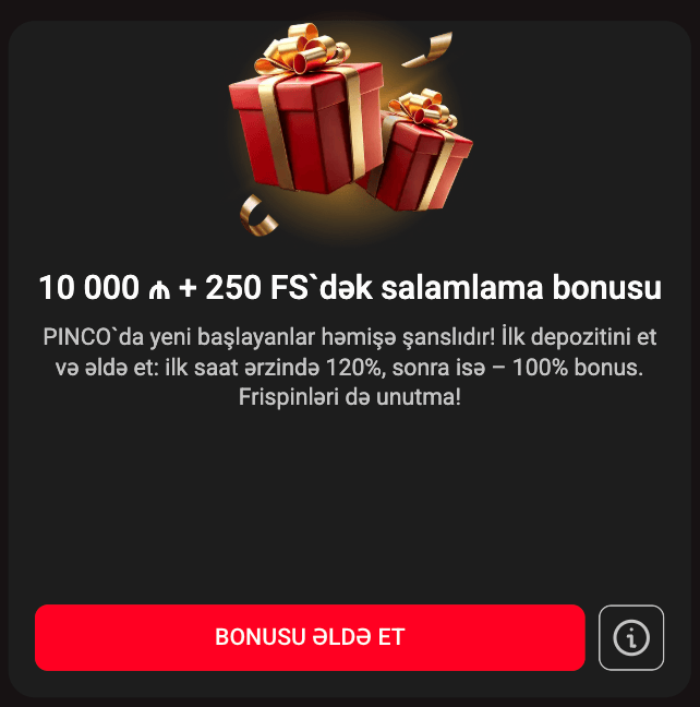 pinco kazino İndi Oynamaq